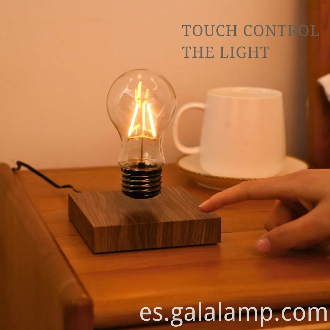 Bombilla de levitación magnética - rotación de 360 °, lámpara de escritorio, luces nocturnas, control táctil